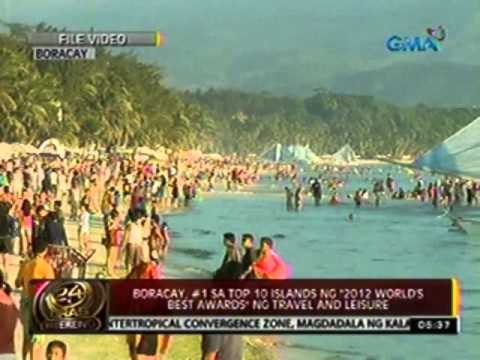 24oras: Boracay #1 sa top 10 islands ng '2012 World's Best Awards' ng travel and leisure