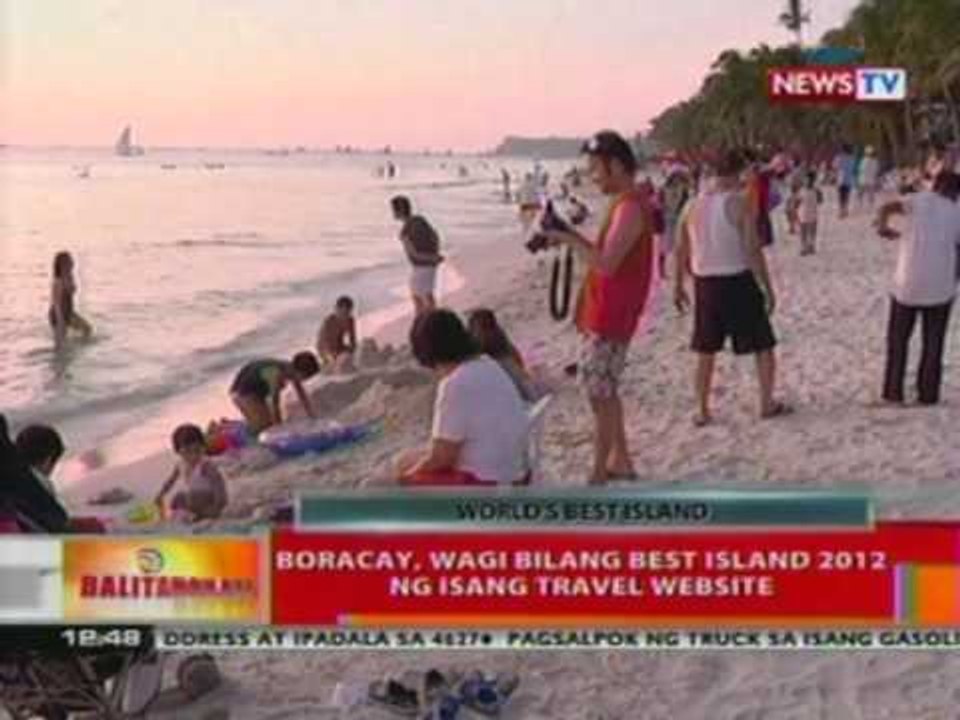 BT: Boracay, wagi bilang best island 2012 ng isang travel website