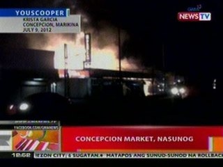 BT:  Concepcion Market sa Marikina, nakunan ng youscooper na nasusunog