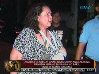 24 Oras: Amalia Fuentes at anak, nakaharap ang lalaking nanutok umano sa kanila ng baril
