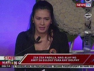 Download Video: SONA: Zsa Zsa Padilla, nag-alay ng awit sa eulogy para kay Dolphy