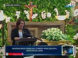 Saksi: Novena mass para kay Comedy King Dolphy, kakatapos lang