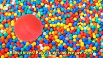 Play Doh Finger Family Ball Pit Song for learning colors | Learn Animals with Playdough for Toddler