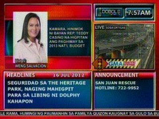 DB: Kamara, hinimok ni Bayan Rep. Teddy Casiño na higpitan ang paghimay sa 2013 nat'l budget