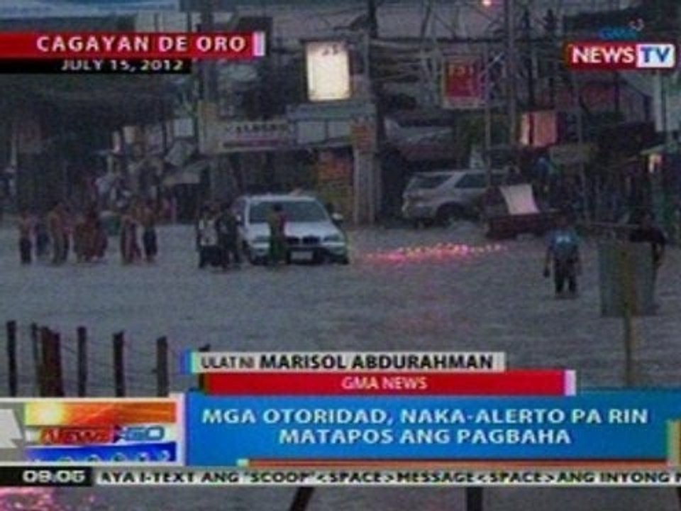 NTG: Mga otoridad, naka-alerto pa rin matapos ang pagbaha sa Cagayan De Oro