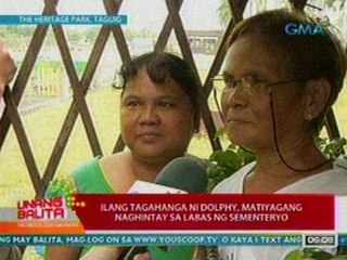 UB: Ilang tagahanga ni Dolphy, matiyagang naghintay sa labas ng sementeryo
