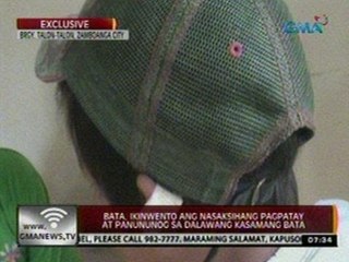 24 Oras: Bata, ikinwento ang nasaksihang pagpatay at panununog sa dalawang kasamang bata