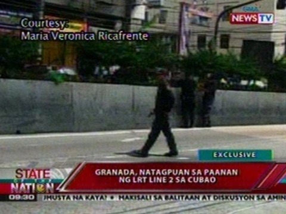 SONA: Granada, natagpuan sa paanan ng LRT line 2 sa Cubao