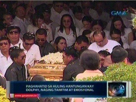 Saksi: Paghahatid sa huling hantungan kay Dolphy, naging taimtim at emosyonal