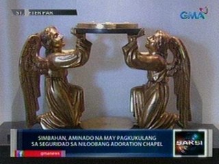 Saksi: Monstrance, ninakaw mula sa adoration chapel ng St. Peter Parish