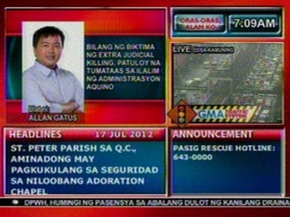 DB: Bilang ng biktima ng extra judicial killing, patuloy na tumataas sa ilalim ng Aquino Admin