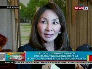 BP: Cebu Gov. Garcia, sinampahan ng kasong graft at technical malversation sa Sandiganbayan