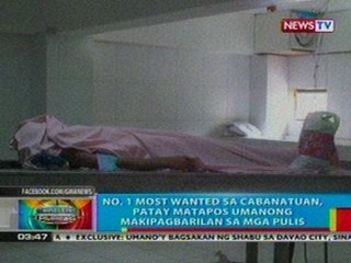 BP: No. 1 most wanter sa Cabanatuan, patay nang makipagbarilan sa mga pulis