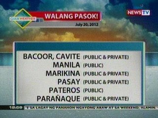 BT:  Class Suspension (July 20, 2012)