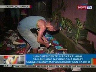 NTG: Ilang taga-Sampaloc, Manila, nagkakalakal sa kanilang nasunog na bahay