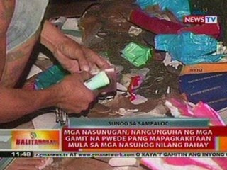 BT: Mga nasunugan sa Manila, nangunguha ng mga gamit na pwede pang mapagkakitaan