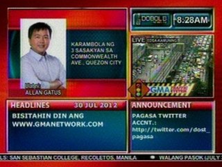 DB: Karambola ng 3 sasakyan sa Commonwealth Ave., QC