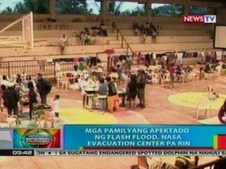 BP: Mga pamilyang apektado ng flash flood sa Camiguin, nasa evacuation center pa rin