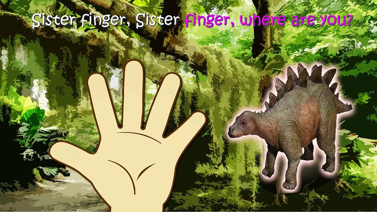 Wild Dinosaurs 3D Finger Family Nursery Rhymes Lyrics