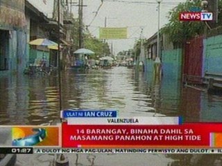 BT: 14 Barangay sa Valenzuela, binaha dahil sa masamang panahon at high tide