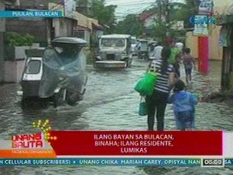 UB: Ilang bayan sa Bulacan, binaha; ilang residente, lumikas