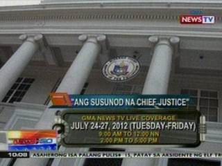 NTG: Public interview sa mga nominee para sa susunod na punong mahistrado, tutukan sa GMA News TV