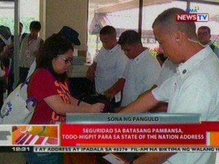 BT:  Seguridad sa Batasang Pambansa, todo-higpit para sa SONA