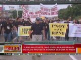BT: Ilang militante, nag-vigil bilang bahagi ng kilos-protesta vs sa SONA ni PNoy