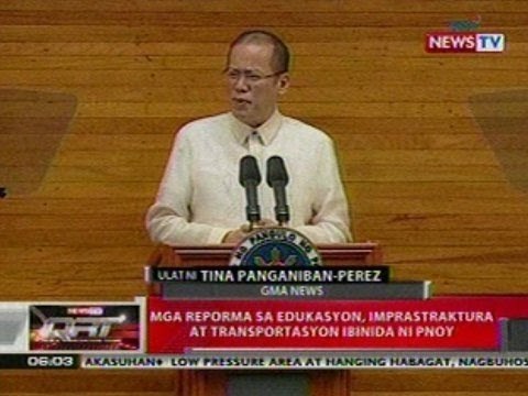 QRT: Mga reporma sa edukasyon, imprastraktura at transportasyon ibinida ni PNoy