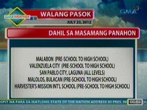 UB: Alamin ang mga eskwelahan na walang klase ngayong araw