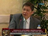 24 Oras: Paniwala ni Justice Brion, business as usual sa SC kahit wala itong CJ