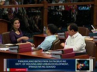 Saksi: Panukalang batas para sa pagbuo ng DHUD, ipinasa na ng Senado