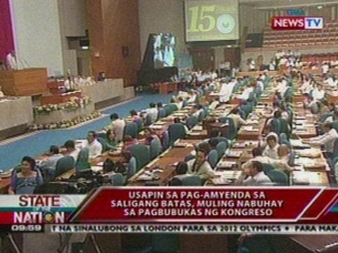 SONA: Usapin sa pag-amyenda sa Saligang Batas, muling nabuhay sa pagbubukas ng Kongreso
