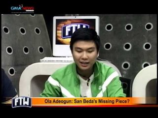 FTW: Ola Adeogun San Beda's Missing Piece