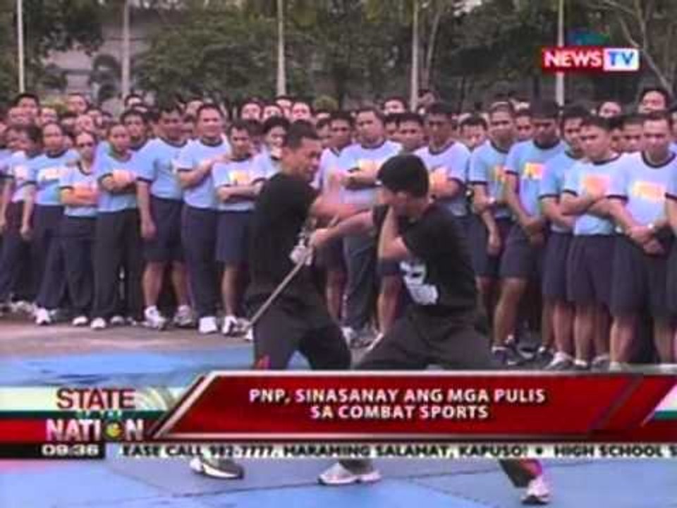 SONA: PNP, sinasanay ang mga pulis sa combat sports