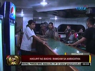 24 Oras: Hagupit ng bagyo, ramdam sa karagatan