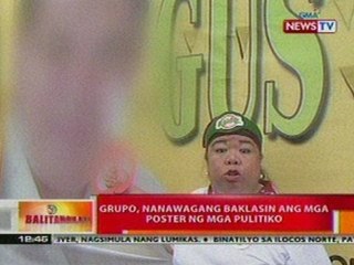 BT: Grupo, nanawagang baklasin ang mga poster ng mga pulitiko