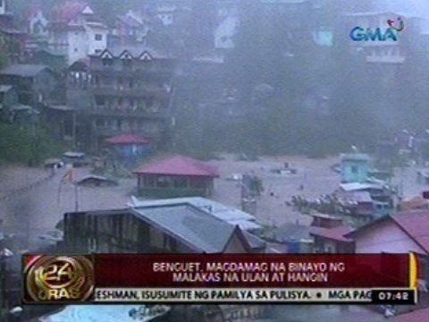 24 Oras: Benguet, magdamag na binayo ng malakas na ulan at hangin