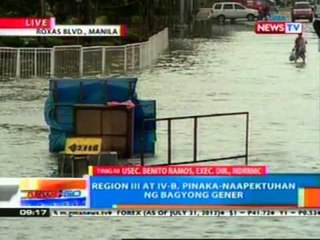 NTG: Update sa epekto ng bagyong Gener