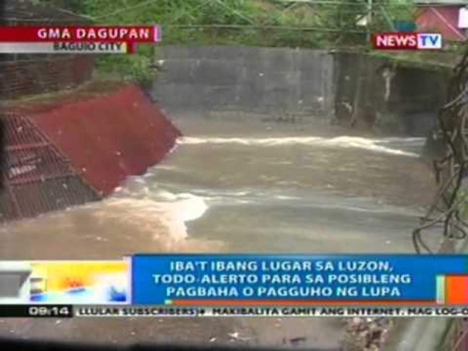 NTG: Iba't ibang lugar sa Luzon, todo-alerto pra sa posibleng pag pagbaha o pagguho ng lupa