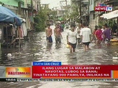 BT: Ilang lugar sa Malabon at Navotas, lubog sa baha