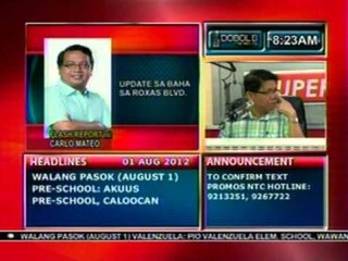 DB: Update sa baha sa may Roxas blvd. sa Maynila