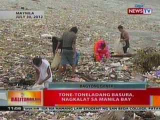 BT: Tone-toneladang basura, nagkalat sa Manila Bay