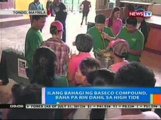 NTG: Ilang bahagi ng Baseco Compound, baha pa rin dahil sa high tide