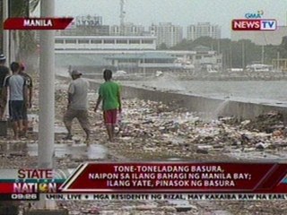 SONA: Tone-toneladang basura naipon   sa ilang bahagi ng Manila Bay