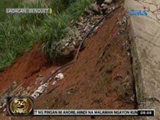 24 Oras: Sunud-sunod na landslide, problema sa Benguet