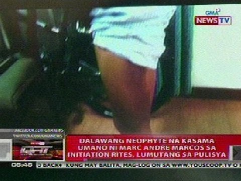 QRT: 2 neophyte na kasama ni Marc Marcos sa initiation rites, lumutang sa pulisya
