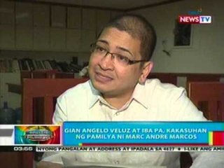 BP: Gian Angelo Veluz at iba pa, kakasuhan ng pamilya ni Marc Marcos