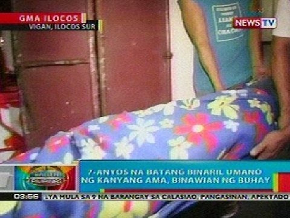BP: 7-anyos na batang binaril ng ama sa Ilocos Sur, binawian ng buhay