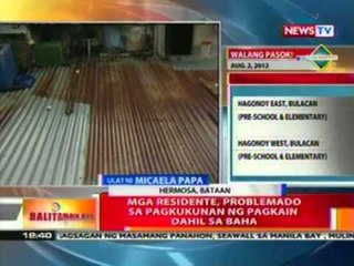 BT: Mga residente, problemado sa pagkukunan ng pagkain dahil sa baha